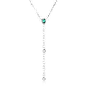 שרשרת עניבה נופלת כסף 925 – אלגנטיות מודרנית - | Kalimira Jewelry | תכשיטי כסף Kalimira | إكسسوارات فضة Kalimira