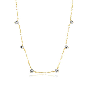 שרשרת כסף 925 משובצת זירקון – ברק ייחודי - | Kalimira Jewelry | תכשיטי כסף Kalimira | إكسسوارات فضة Kalimira