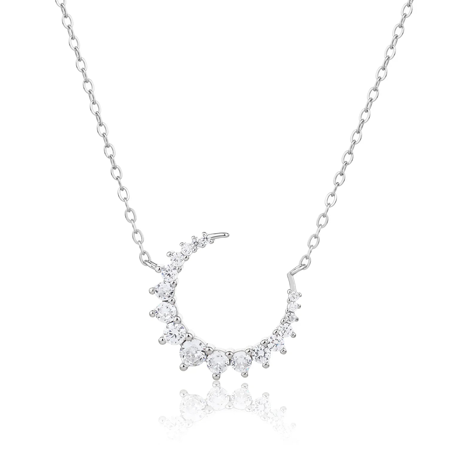 שרשרת כסף 925 משובצת זירקון – ברק ייחודי - | Kalimira Jewelry | תכשיטי כסף Kalimira | إكسسوارات فضة Kalimira