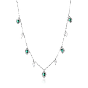 שרשרת כסף 925 משובצת זירקון – ברק ייחודי - | Kalimira Jewelry | תכשיטי כסף Kalimira | إكسسوارات فضة Kalimira