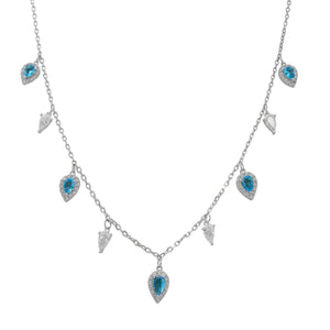 שרשרת כסף 925 משובצת זירקון – ברק ייחודי - | Kalimira Jewelry | תכשיטי כסף Kalimira | إكسسوارات فضة Kalimira