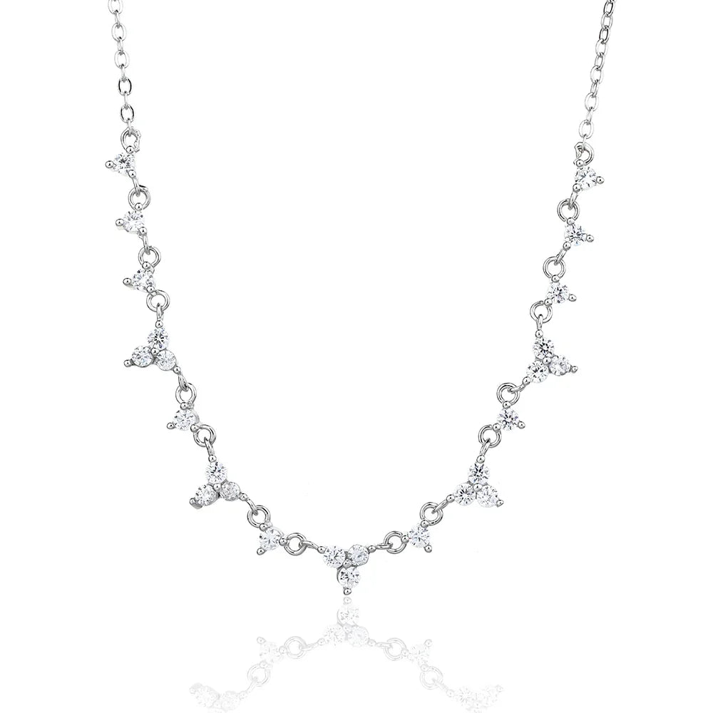 שרשרת כסף 925 משובצת זירקון – ברק ייחודי - | Kalimira Jewelry | תכשיטי כסף Kalimira | إكسسوارات فضة Kalimira