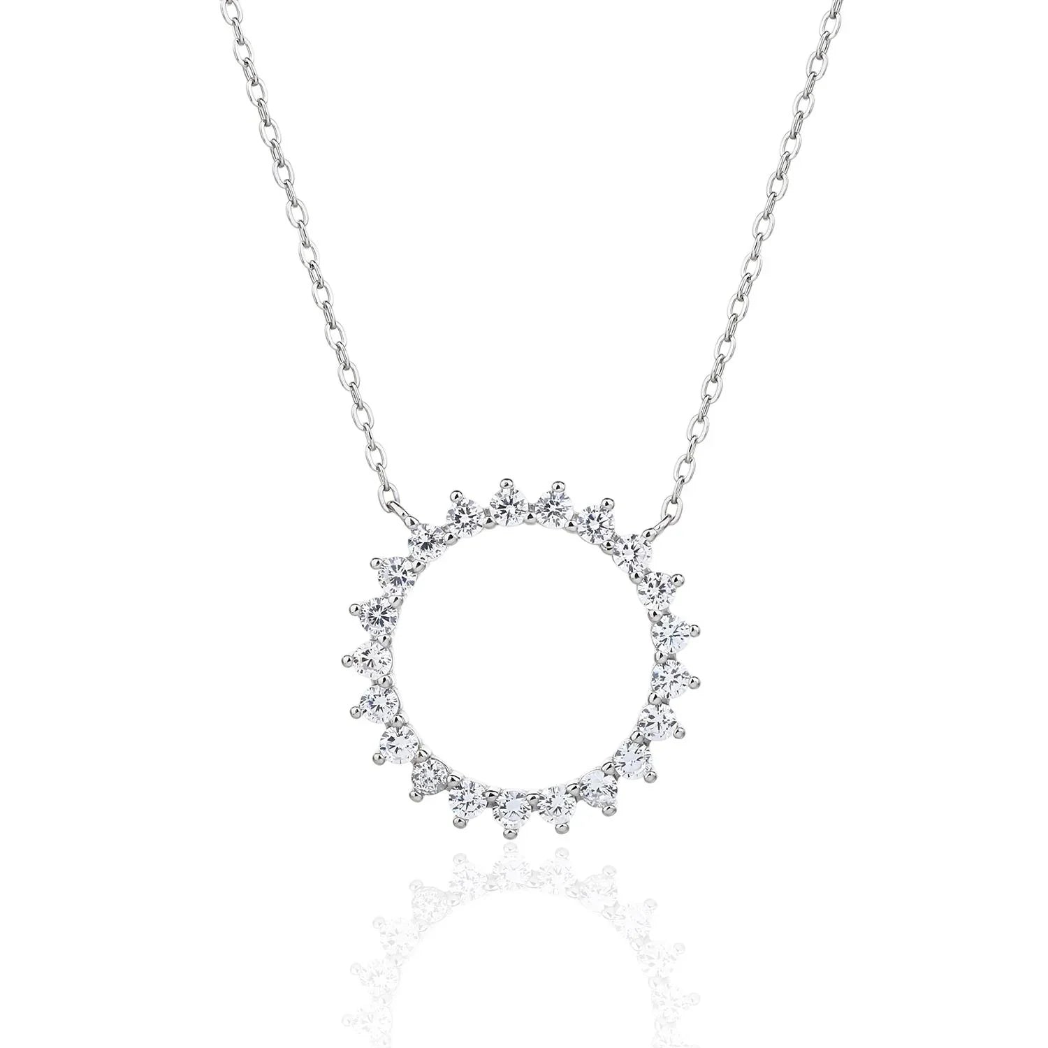 שרשרת כסף 925 משובצת זירקון – ברק ייחודי - | Kalimira Jewelry | תכשיטי כסף Kalimira | إكسسوارات فضة Kalimira