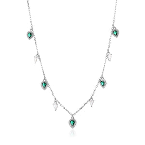 שרשרת כסף 925 משובצת זירקון – ברק ייחודי - | Kalimira Jewelry | תכשיטי כסף Kalimira | إكسسوارات فضة Kalimira