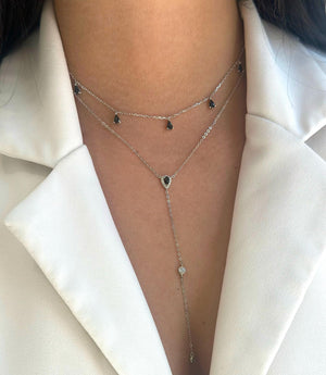 שרשרת צ׳וקר כסף 925 – עיצוב טרנדי צעיר - | Kalimira Jewelry | תכשיטי כסף Kalimira | إكسسوارات فضة Kalimira