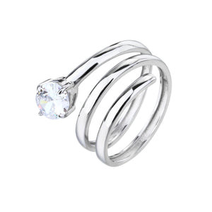 טבעת כסף 925 משובצת זירקון – יוקרה עדינה - | Kalimira Jewelry | תכשיטי כסף Kalimira | إكسسوارات فضة Kalimira