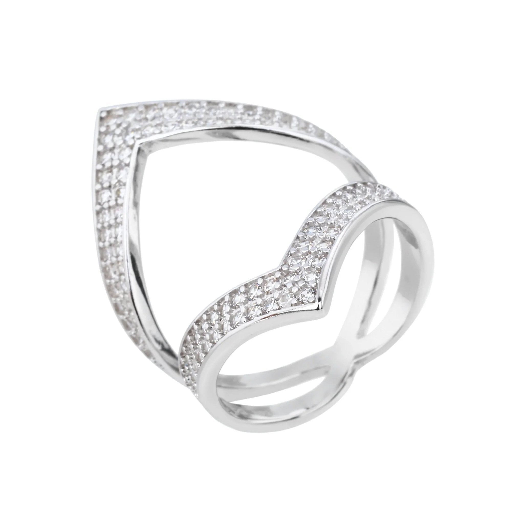 טבעת כסף 925 משובצת זירקון – יוקרה עדינה - | Kalimira Jewelry | תכשיטי כסף Kalimira | إكسسوارات فضة Kalimira