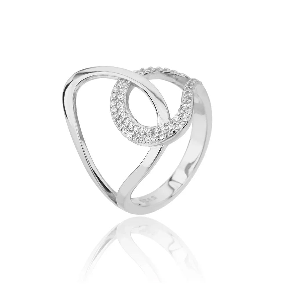 טבעת כסף 925 משובצת זירקון – יוקרה עדינה - | Kalimira Jewelry | תכשיטי כסף Kalimira | إكسسوارات فضة Kalimira