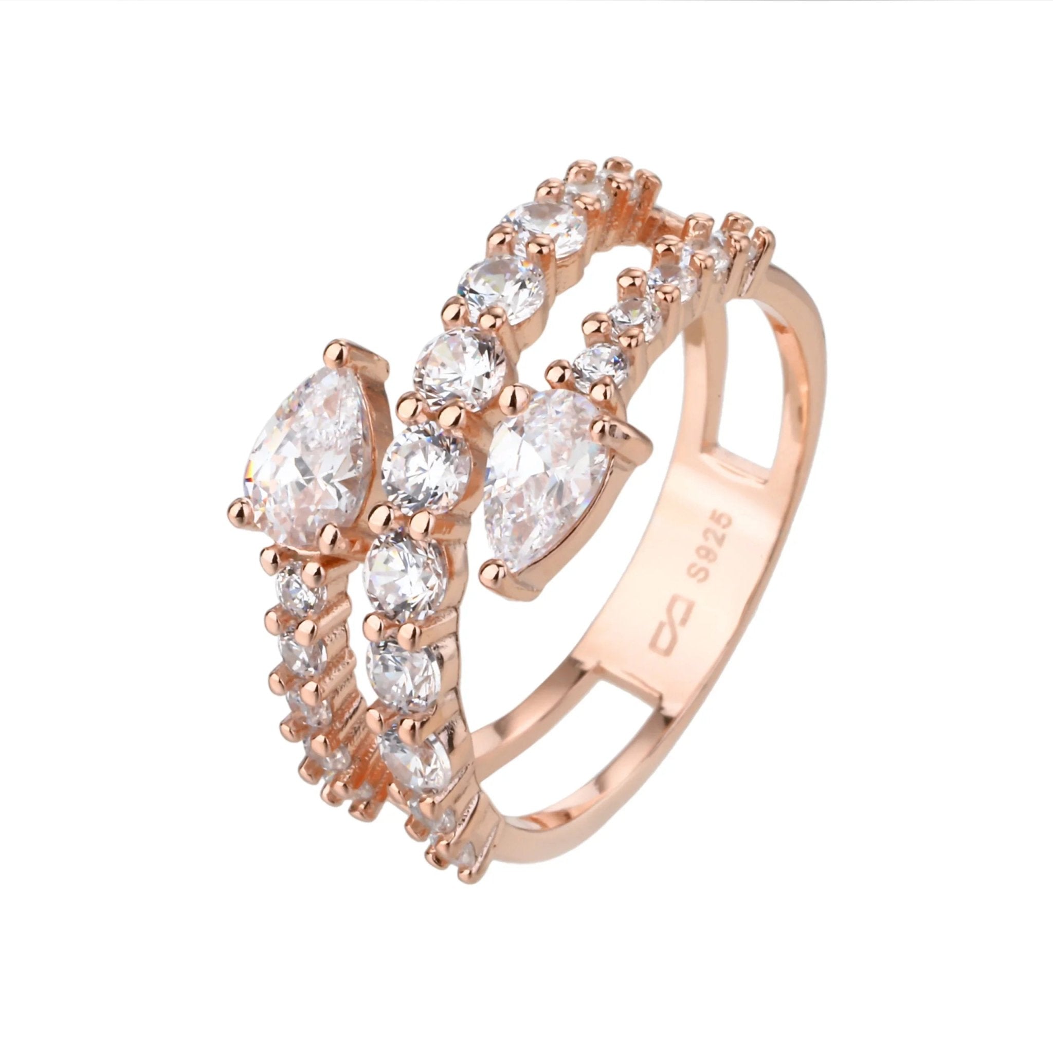 טבעת כסף 925 משובצת זירקון – יוקרה עדינה - | Kalimira Jewelry | תכשיטי כסף Kalimira | إكسسوارات فضة Kalimira