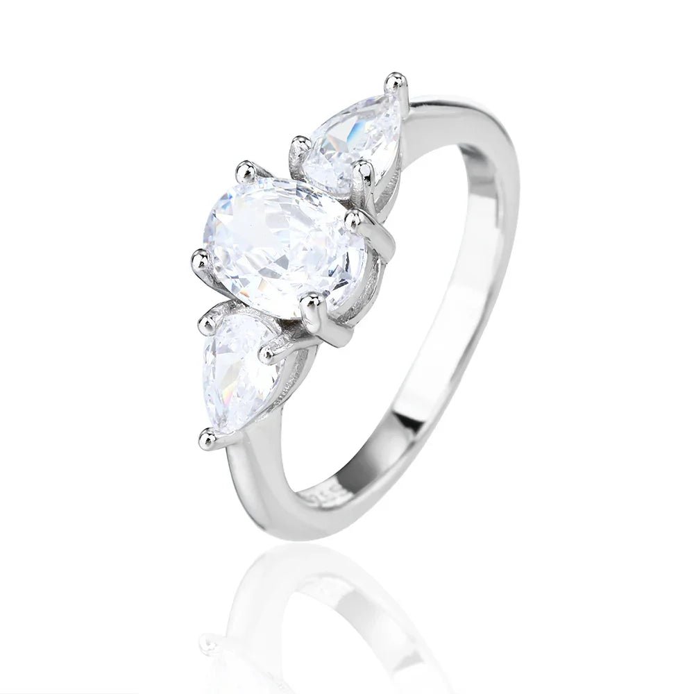 טבעת כסף 925 משובצת זירקון – יוקרה עדינה - | Kalimira Jewelry | תכשיטי כסף Kalimira | إكسسوارات فضة Kalimira