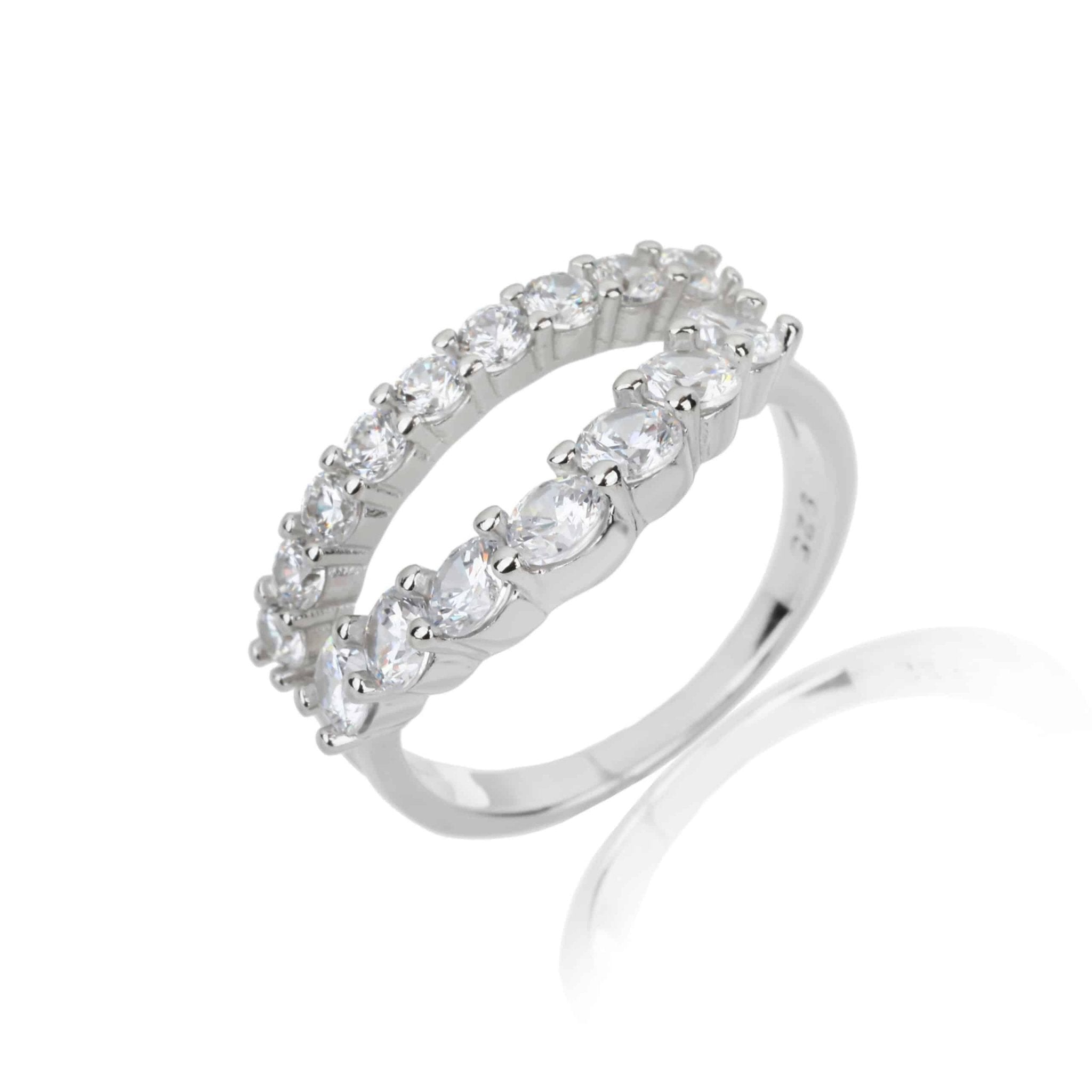 טבעת כסף 925 משובצת זירקון – יוקרה עדינה - | Kalimira Jewelry | תכשיטי כסף Kalimira | إكسسوارات فضة Kalimira