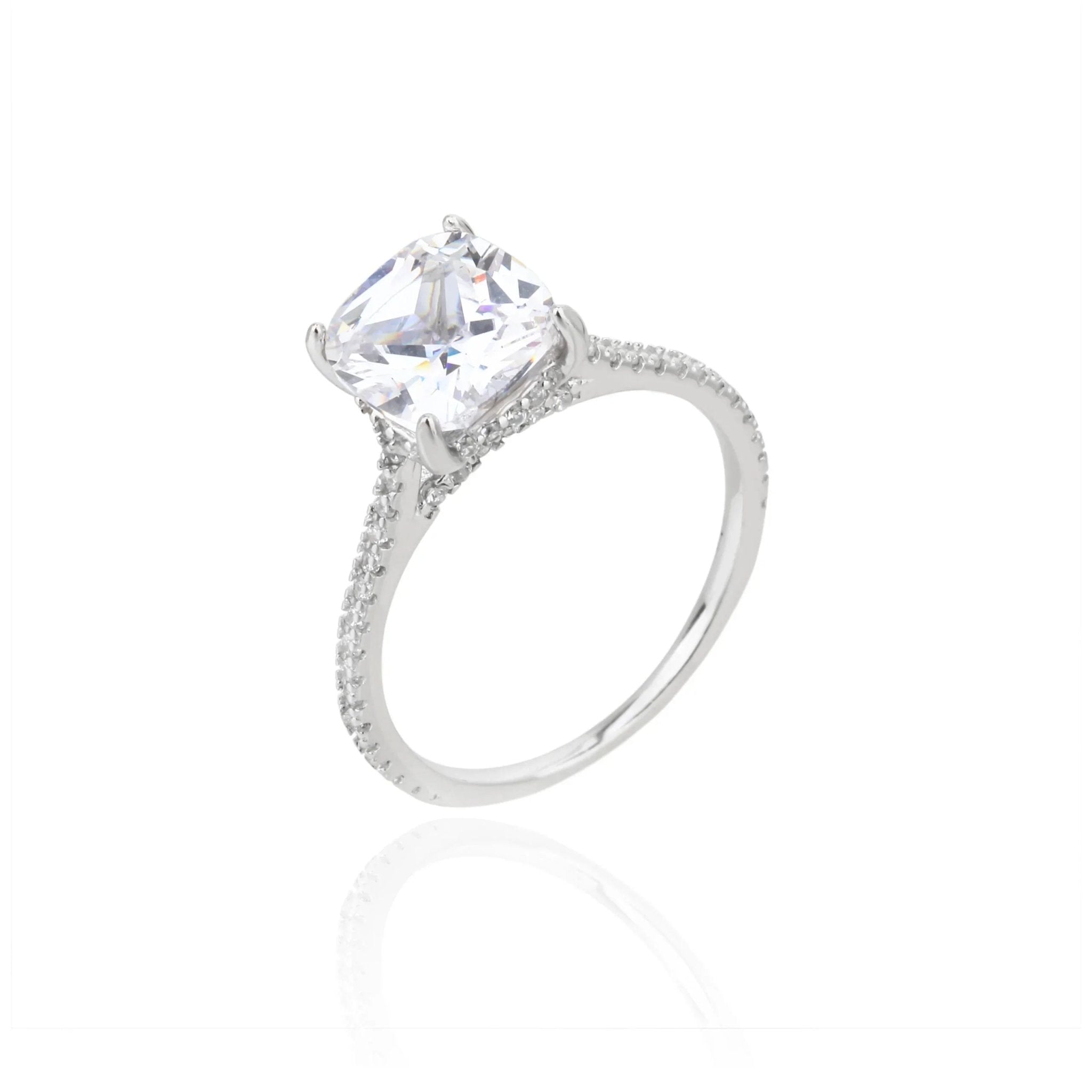 טבעת כסף 925 משובצת זירקון – יוקרה עדינה - | Kalimira Jewelry | תכשיטי כסף Kalimira | إكسسوارات فضة Kalimira