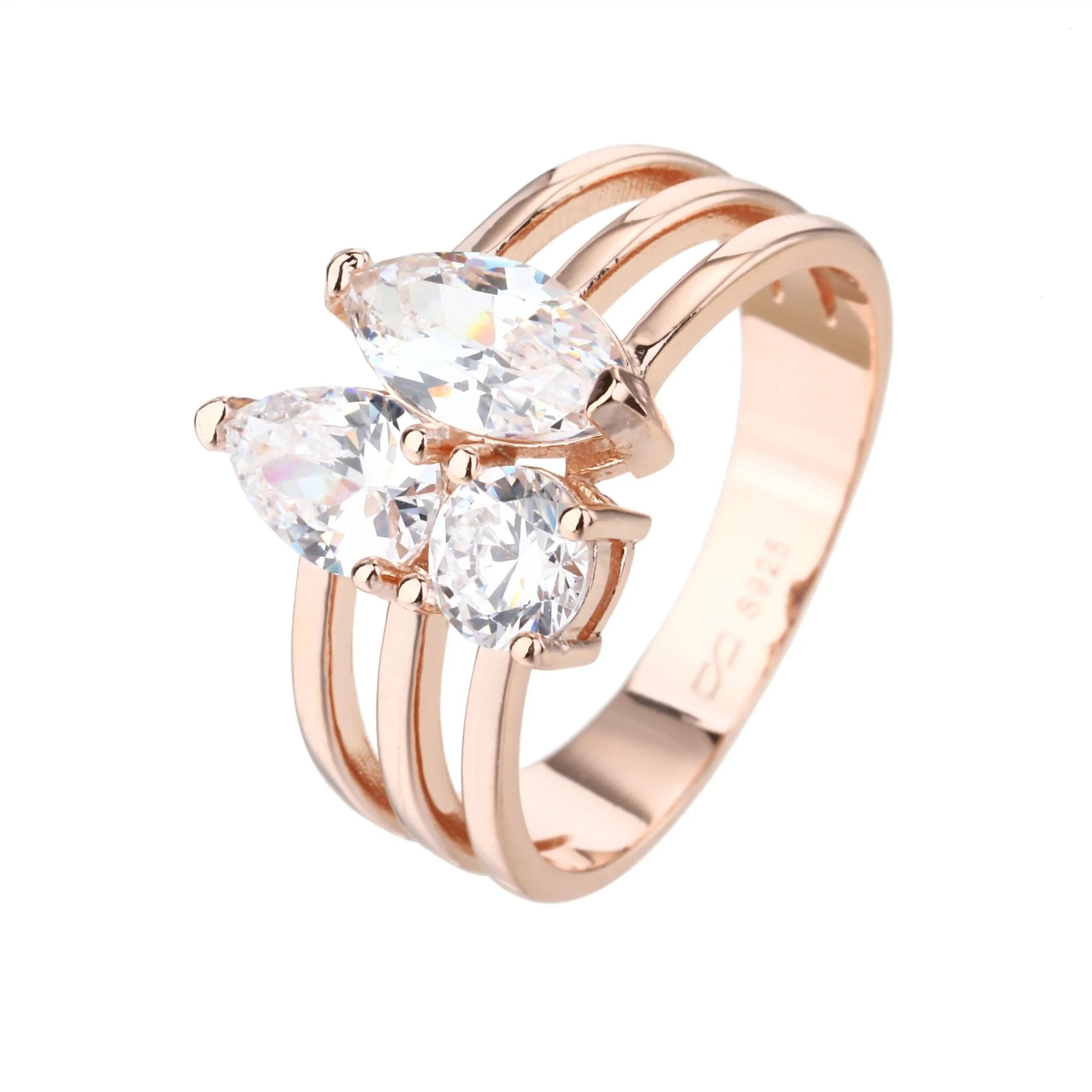 טבעת כסף 925 משובצת זירקון – יוקרה עדינה - | Kalimira Jewelry | תכשיטי כסף Kalimira | إكسسوارات فضة Kalimira