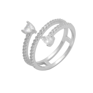 טבעת כסף 925 משובצת זירקון – יוקרה עדינה - | Kalimira Jewelry | תכשיטי כסף Kalimira | إكسسوارات فضة Kalimira