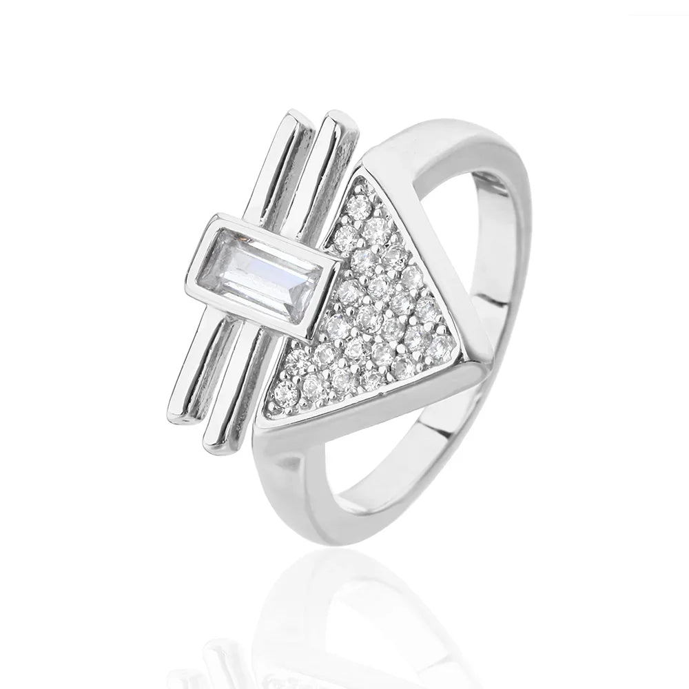 טבעת כסף 925 משובצת זירקון – יוקרה עדינה - | Kalimira Jewelry | תכשיטי כסף Kalimira | إكسسوارات فضة Kalimira