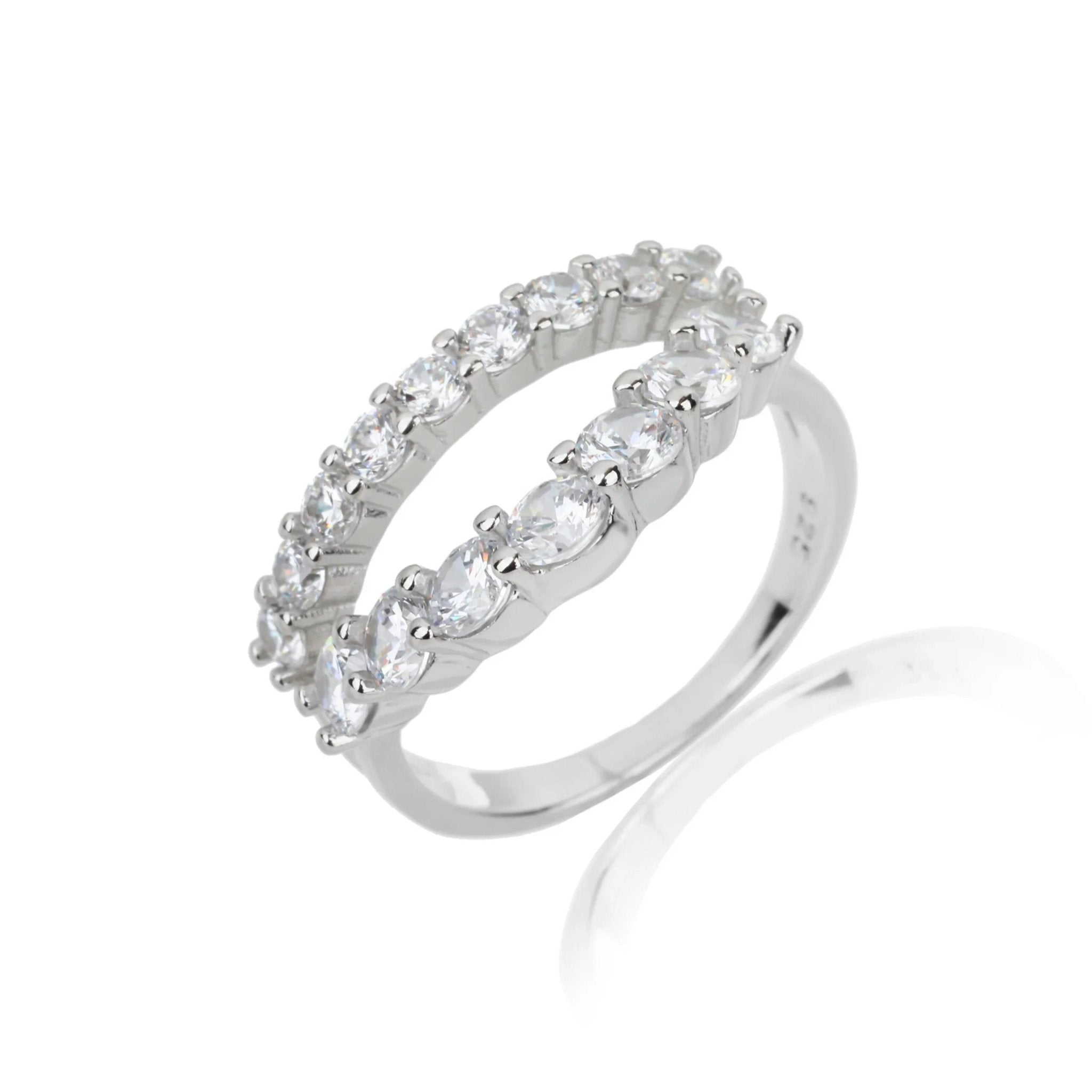 טבעת כסף 925 משובצת זירקון – יוקרה עדינה - | Kalimira Jewelry | תכשיטי כסף Kalimira | إكسسوارات فضة Kalimira