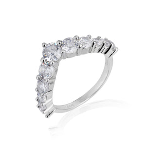 טבעת כסף 925 משובצת זירקון – יוקרה עדינה - | Kalimira Jewelry | תכשיטי כסף Kalimira | إكسسوارات فضة Kalimira