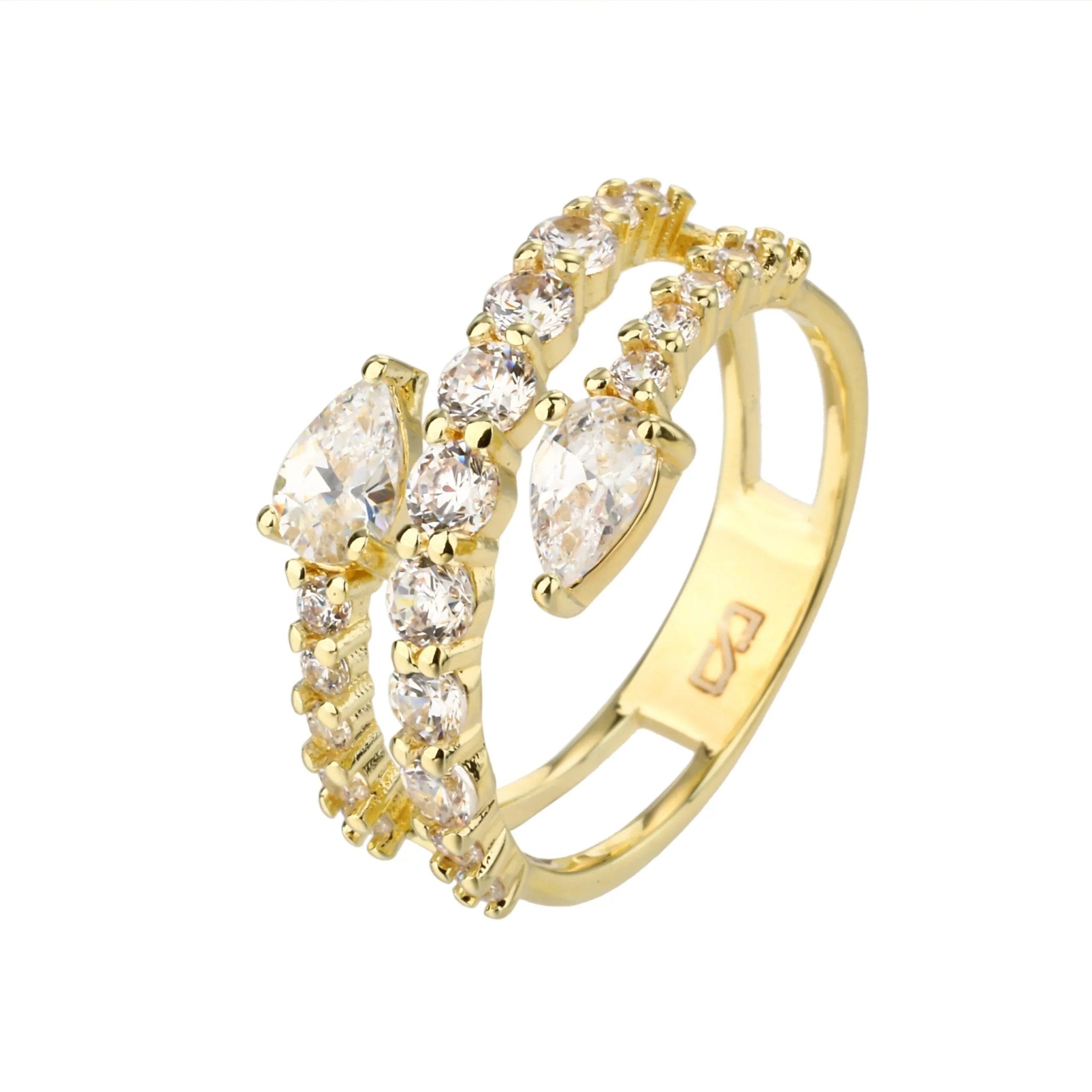 טבעת כסף 925 משובצת זירקון – יוקרה עדינה - | Kalimira Jewelry | תכשיטי כסף Kalimira | إكسسوارات فضة Kalimira