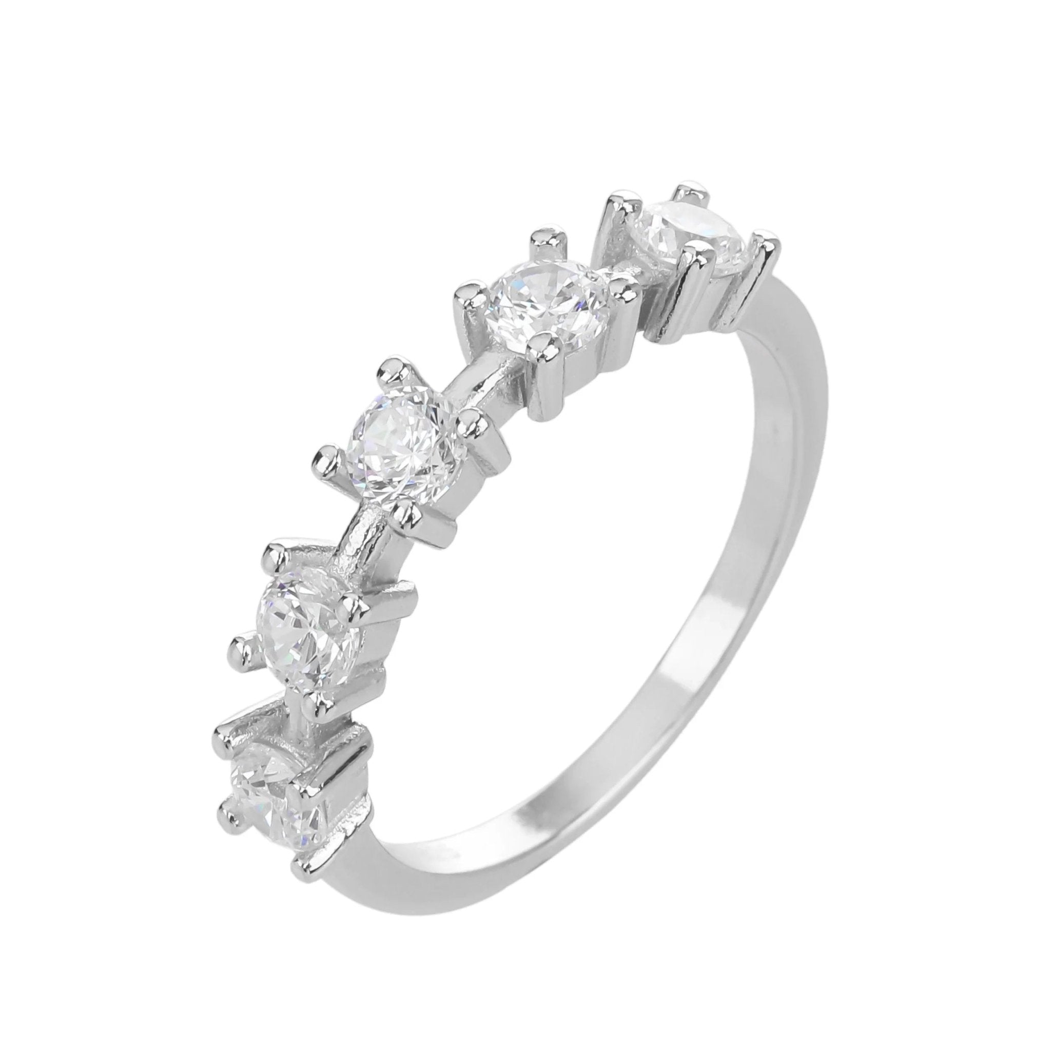 טבעת כסף 925 משובצת זירקון – יוקרה עדינה - | Kalimira Jewelry | תכשיטי כסף Kalimira | إكسسوارات فضة Kalimira