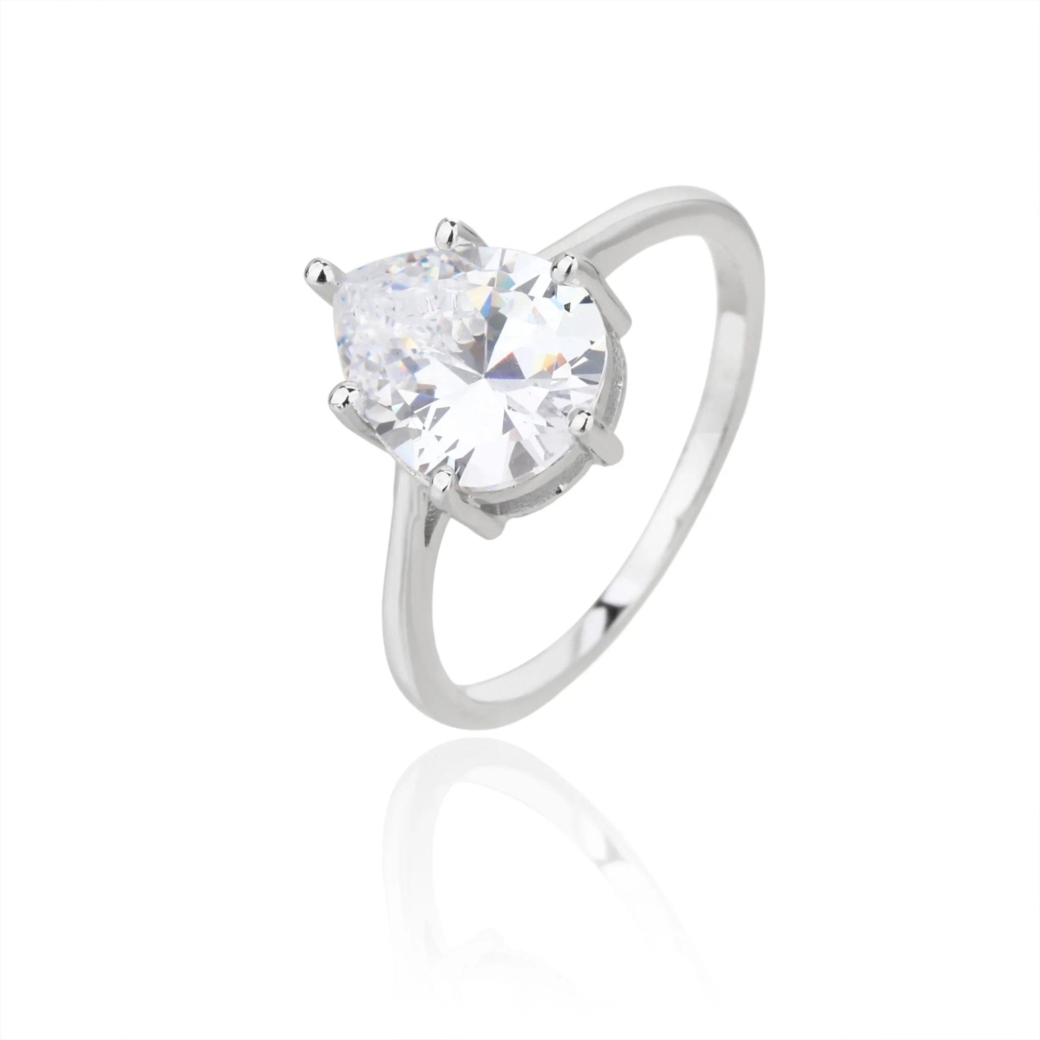 טבעת כסף 925 משובצת זירקון – יוקרה עדינה - | Kalimira Jewelry | תכשיטי כסף Kalimira | إكسسوارات فضة Kalimira