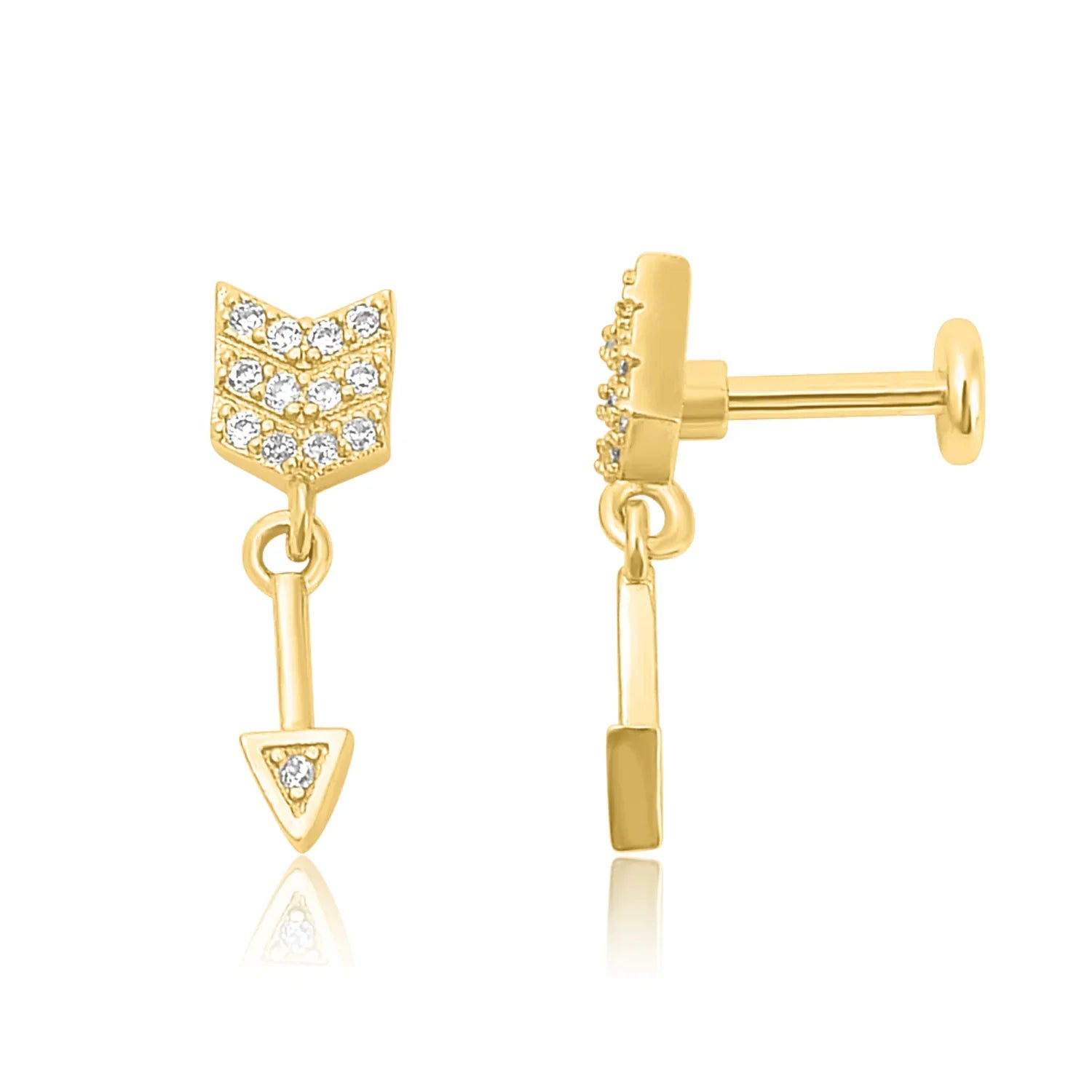 פירסינג כסף – עיצוב עדין ונשי - | Kalimira Jewelry | תכשיטי כסף Kalimira | إكسسوارات فضة Kalimira