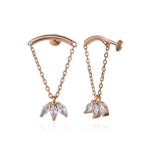 פירסינג כסף – עיצוב עדין ונשי - | Kalimira Jewelry | תכשיטי כסף Kalimira | إكسسوارات فضة Kalimira