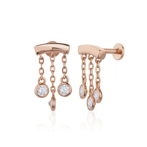 פירסינג כסף – עיצוב עדין ונשי - | Kalimira Jewelry | תכשיטי כסף Kalimira | إكسسوارات فضة Kalimira