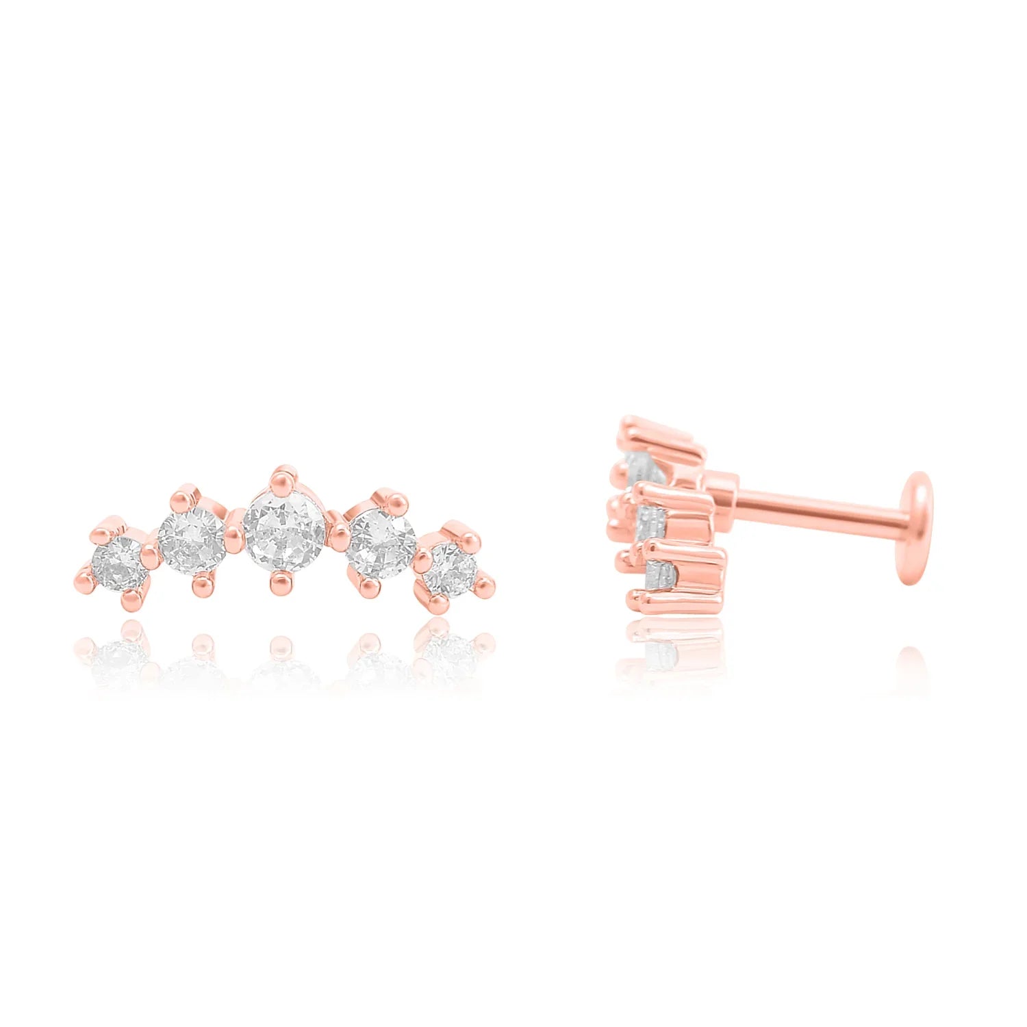 פירסינג כסף – עיצוב עדין ונשי - | Kalimira Jewelry | תכשיטי כסף Kalimira | إكسسوارات فضة Kalimira