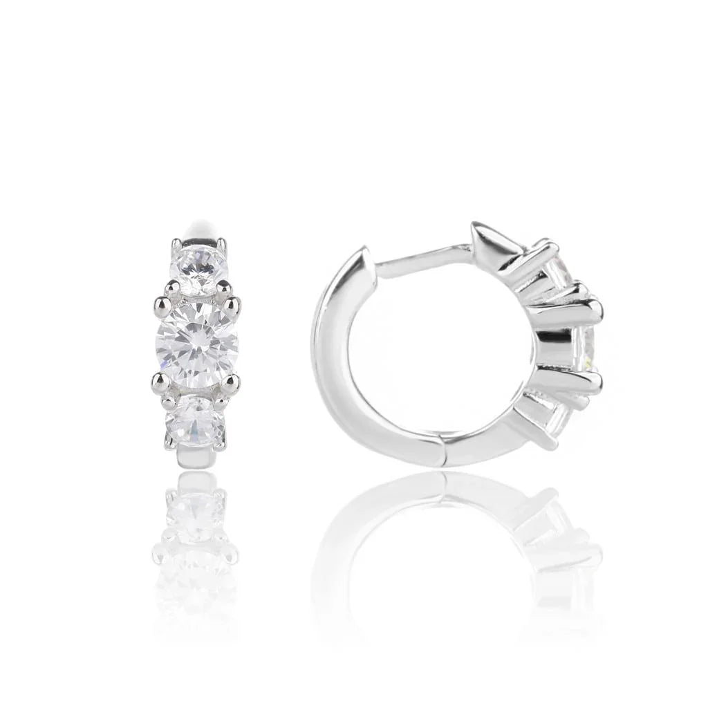 עגילי חישוק כסף 925 – טרנד יומיומי נצחי - | Kalimira Jewelry | תכשיטי כסף Kalimira | إكسسوارات فضة Kalimira