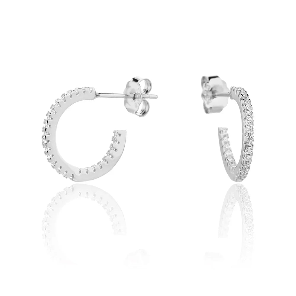 עגילי חישוק כסף 925 – טרנד יומיומי נצחי - | Kalimira Jewelry | תכשיטי כסף Kalimira | إكسسوارات فضة Kalimira