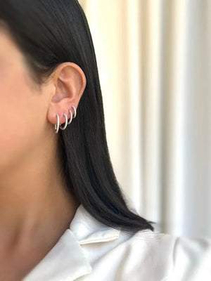 עגילי חישוק כסף 925 – טרנד יומיומי נצחי - | Kalimira Jewelry | תכשיטי כסף Kalimira | إكسسوارات فضة Kalimira