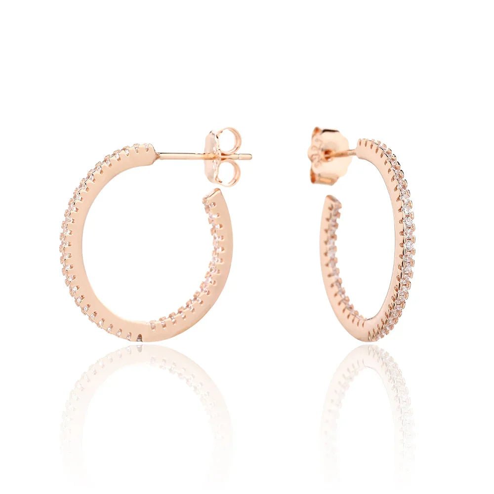 עגילי חישוק כסף 925 – טרנד יומיומי נצחי - | Kalimira Jewelry | תכשיטי כסף Kalimira | إكسسوارات فضة Kalimira