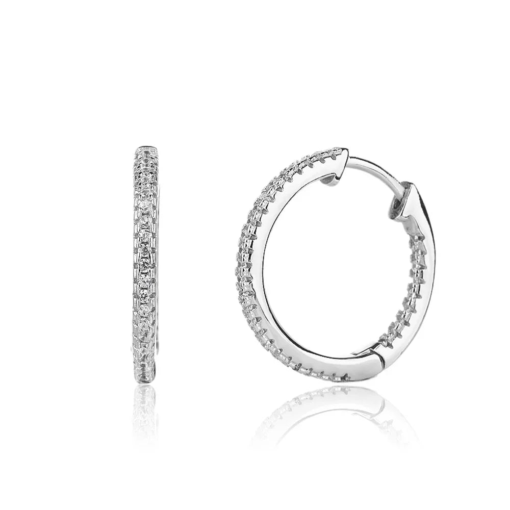 עגילי חישוק כסף 925 – טרנד יומיומי נצחי - | Kalimira Jewelry | תכשיטי כסף Kalimira | إكسسوارات فضة Kalimira