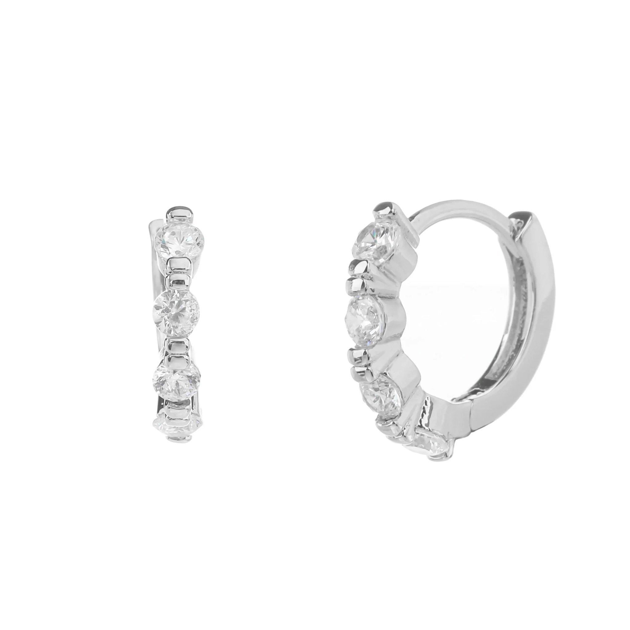 עגילי חישוק כסף 925 – טרנד יומיומי נצחי - | Kalimira Jewelry | תכשיטי כסף Kalimira | إكسسوارات فضة Kalimira