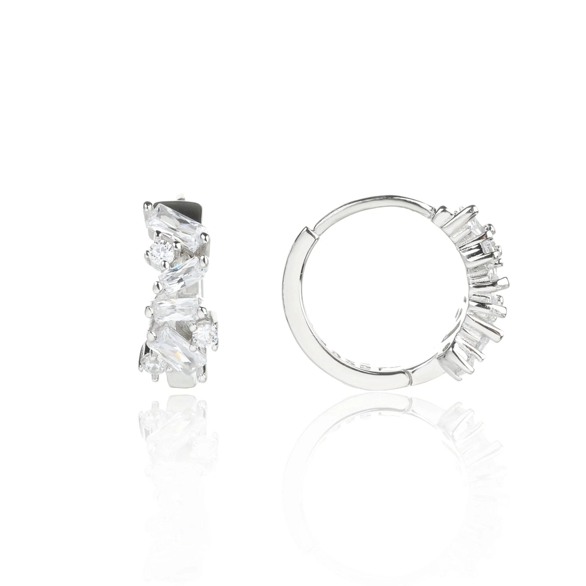 עגילי חישוק כסף 925 – טרנד יומיומי נצחי - | Kalimira Jewelry | תכשיטי כסף Kalimira | إكسسوارات فضة Kalimira