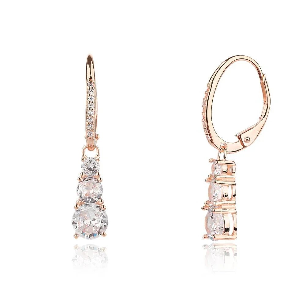 עגילי ערב כסף 925 משובצים – יוקרה לאירועים - | Kalimira Jewelry | תכשיטי כסף Kalimira | إكسسوارات فضة Kalimira