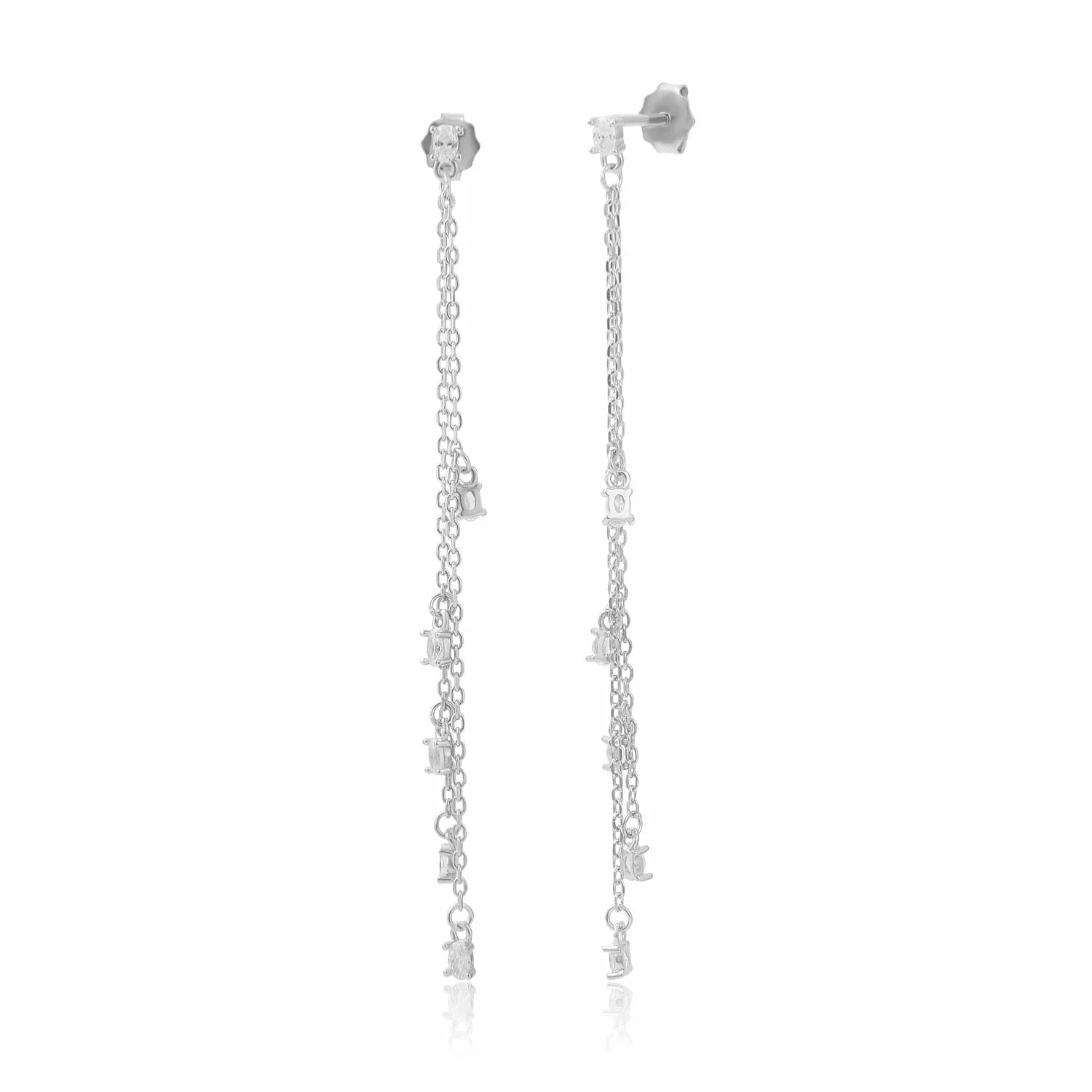 עגילי ערב כסף 925 משובצים – יוקרה לאירועים - | Kalimira Jewelry | תכשיטי כסף Kalimira | إكسسوارات فضة Kalimira