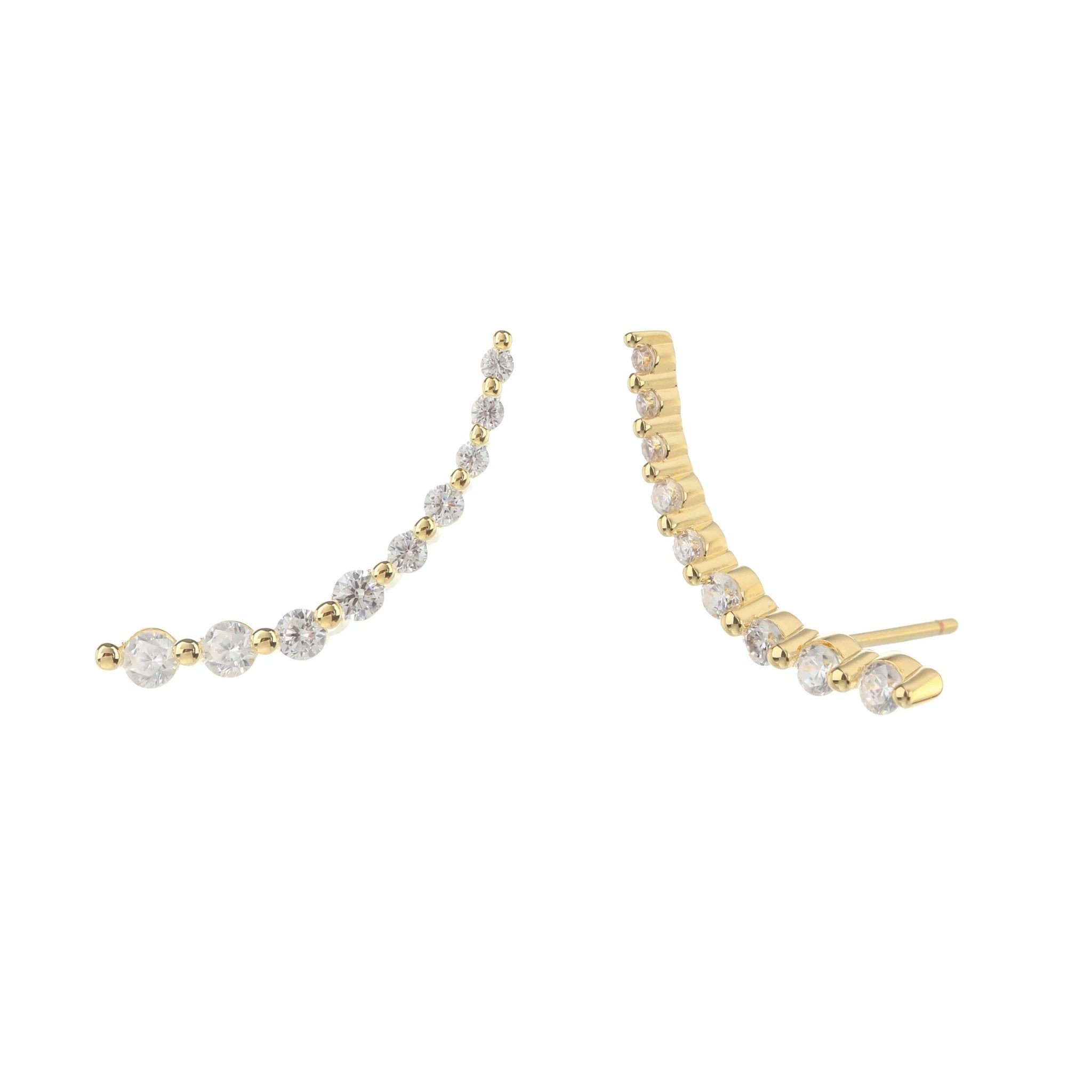 עגילי ערב כסף 925 משובצים – יוקרה לאירועים - | Kalimira Jewelry | תכשיטי כסף Kalimira | إكسسوارات فضة Kalimira