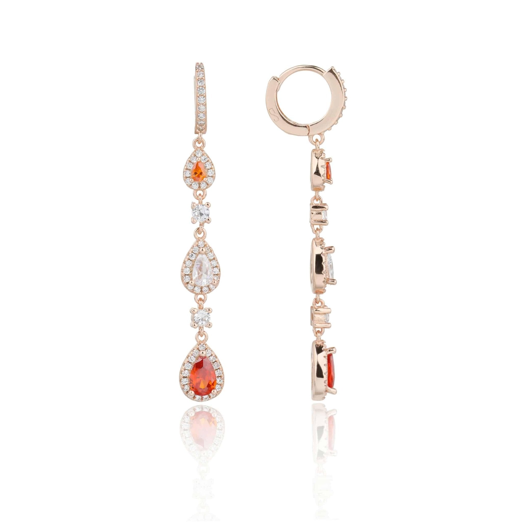 עגילי ערב כסף 925 משובצים – יוקרה לאירועים - | Kalimira Jewelry | תכשיטי כסף Kalimira | إكسسوارات فضة Kalimira