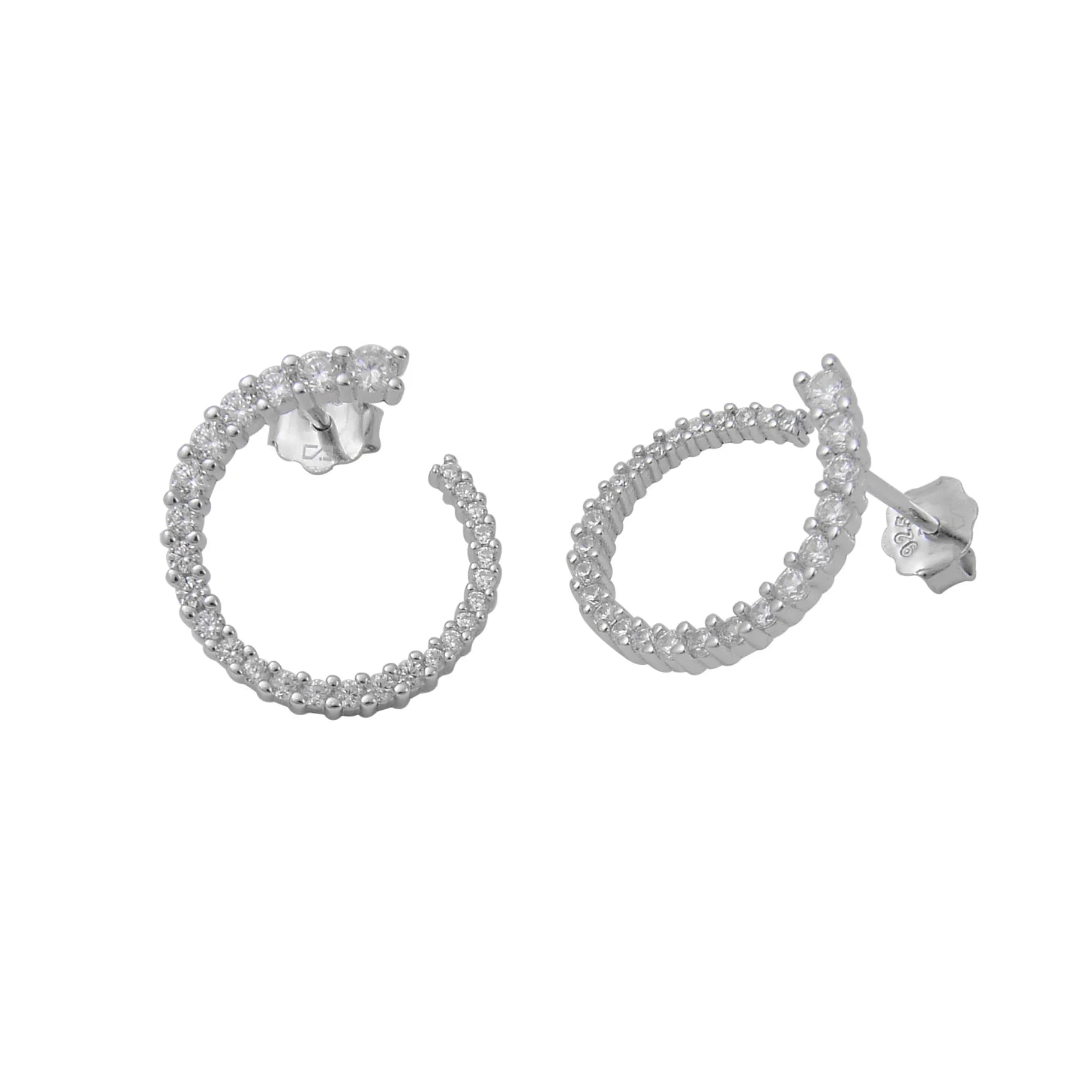 עגילי ערב כסף 925 משובצים – יוקרה לאירועים - | Kalimira Jewelry | תכשיטי כסף Kalimira | إكسسوارات فضة Kalimira