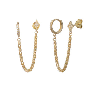 עגילי ערב כסף 925 משובצים – יוקרה לאירועים - | Kalimira Jewelry | תכשיטי כסף Kalimira | إكسسوارات فضة Kalimira