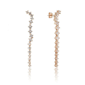 עגילי ערב כסף 925 משובצים – יוקרה לאירועים - | Kalimira Jewelry | תכשיטי כסף Kalimira | إكسسوارات فضة Kalimira