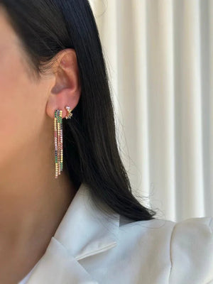 עגילי ערב כסף 925 משובצים – יוקרה לאירועים - | Kalimira Jewelry | תכשיטי כסף Kalimira | إكسسوارات فضة Kalimira