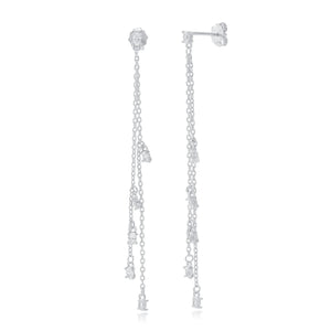 עגילי ערב כסף 925 משובצים – יוקרה לאירועים - | Kalimira Jewelry | תכשיטי כסף Kalimira | إكسسوارات فضة Kalimira