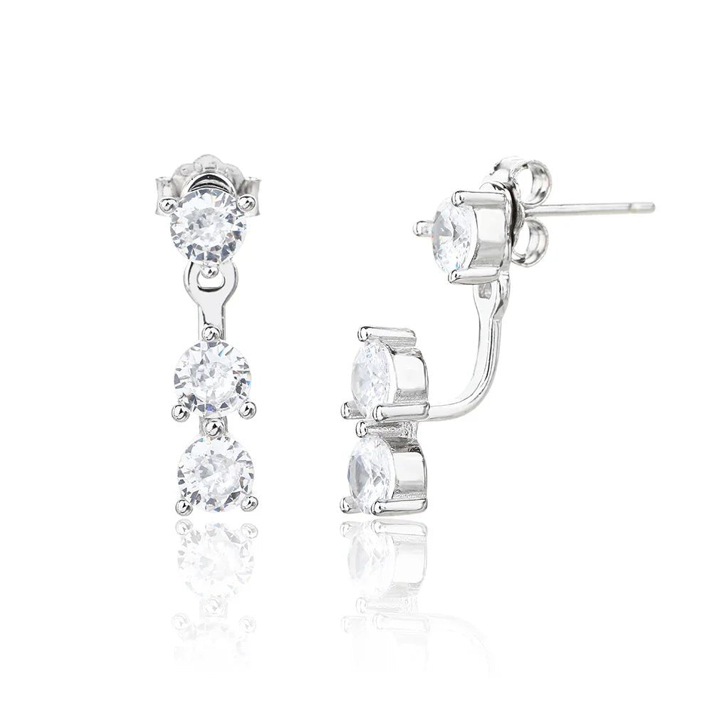 עגילי ערב כסף 925 משובצים – יוקרה לאירועים - | Kalimira Jewelry | תכשיטי כסף Kalimira | إكسسوارات فضة Kalimira