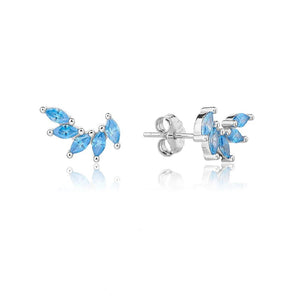 עגילי כסף 925 צמודים – מראה קלאסי ועדין - | Kalimira Jewelry | תכשיטי כסף Kalimira | إكسسوارات فضة Kalimira