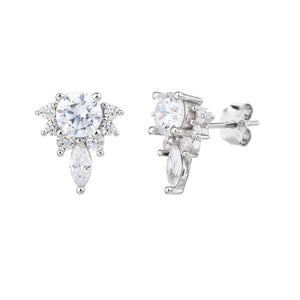 עגילי כסף 925 צמודים – מראה קלאסי ועדין - | Kalimira Jewelry | תכשיטי כסף Kalimira | إكسسوارات فضة Kalimira