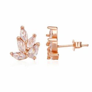 עגילי כסף 925 צמודים – מראה קלאסי ועדין - | Kalimira Jewelry | תכשיטי כסף Kalimira | إكسسوارات فضة Kalimira