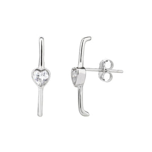 עגילי כסף 925 צמודים – מראה קלאסי ועדין - | Kalimira Jewelry | תכשיטי כסף Kalimira | إكسسوارات فضة Kalimira