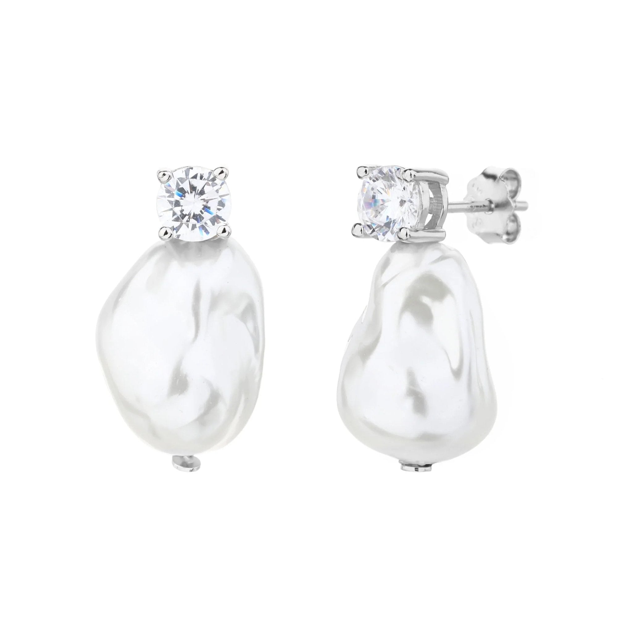 עגילי כסף 925 צמודים – מראה קלאסי ועדין - | Kalimira Jewelry | תכשיטי כסף Kalimira | إكسسوارات فضة Kalimira